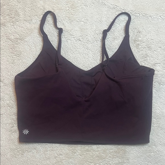 Athleta Deep Burgundy Elation Long Line Bra - Picture 7 of 8